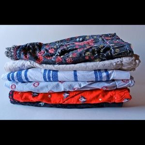 Loft “Mystery Box” of SIX Patterned Shorts MEDIUM